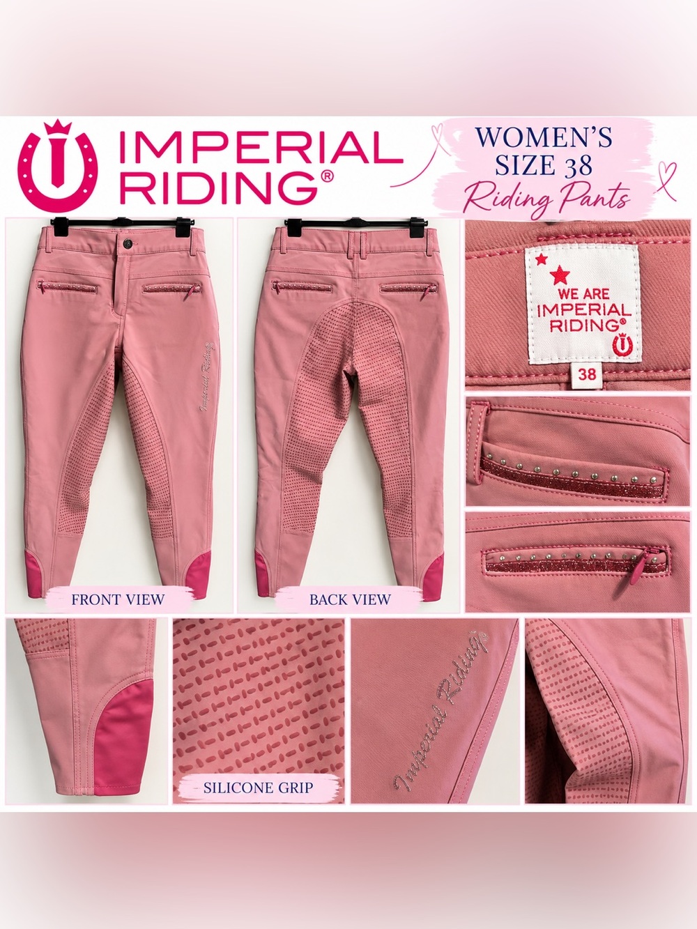 Imperial Riding "El Capone" Full Silicone Grip Riding Breeches